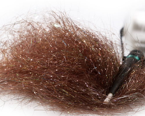 Baitfish ULTRA Sparkle Dubbing, Brown UVR / 87